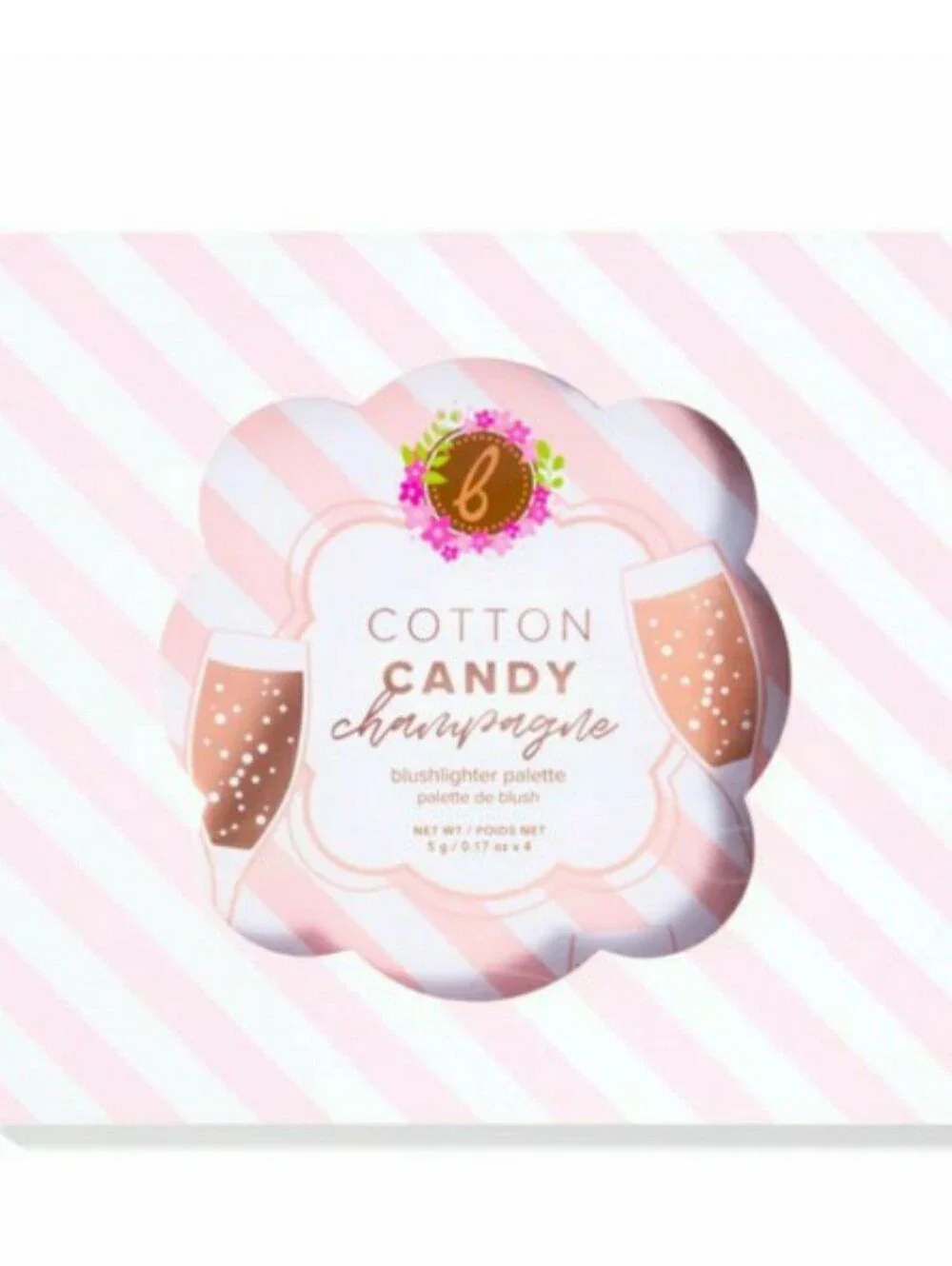 BEAUTY BAKERIE COTTON CANDY CHAMPAGNE BLUSHLIGHTER PALETTE